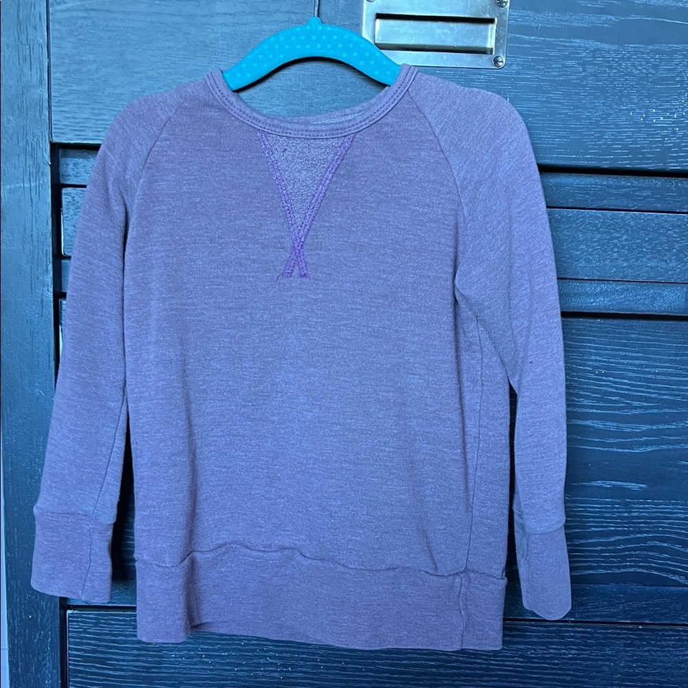 Purple Kids Long Sleeve purple sweatshirt